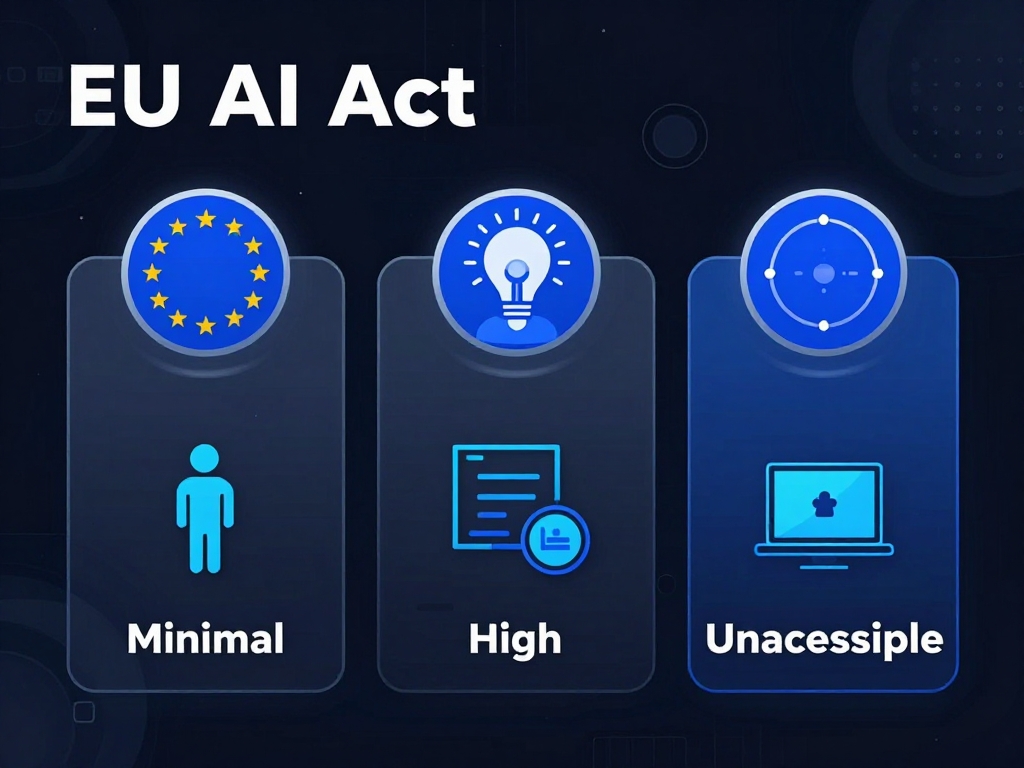 EU AI Act Risikokategorien Infografik für Österreich